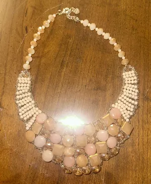 Crystal statement necklace Neiman Marcus thumbnail 1