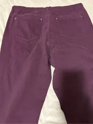 Gloria Vanderbilt Plum Straight-Leg Corduroy Pants thumbnail 4
