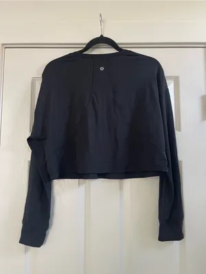 Women’s Lululemon Muscle Love Long Sleeve Shirt Black Size 6 thumbnail 6