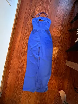NBD Cobalt Blue Cut Out Jumpsuit thumbnail 2