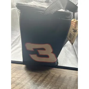 Dale Earnhardt Sr #3 NASCAR Soft‎ Insulated Lunch Bag Cooler Black VTG Read thumbnail 4