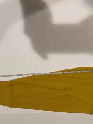 Aerie Oversized Crewneck Golden Mustard Yellow Tunic Sweater Size Large thumbnail 8