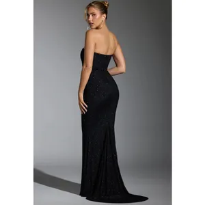 Oh Polly Florentina Embellished Corset Gown in Black Size 2 New thumbnail 2