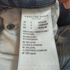 American Eagle Highest Rise 90s Boyfriend Distressed Jeans Denim 4 Regular thumbnail 11