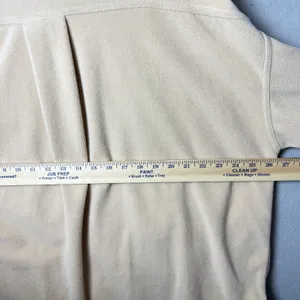 BiBi Fleece Buttoned Down Oversized Shirt Jacket Tan Fall Winter Women’s Size XL thumbnail 9