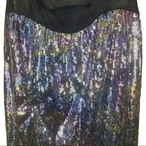 XOXO Multi Colored Sequins Sleeveless Black Dress Size Medium thumbnail 5