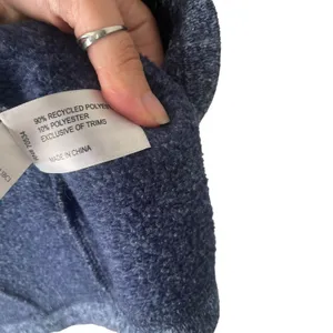 Orvis Womens XS Navy Blue Heather Sweater Fleece Full Zip Mock Neck‎ Vest thumbnail 8