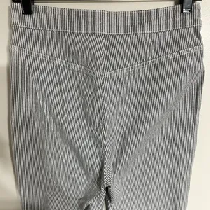 FREE PEOPLE Mid Rise‎ Jeans Womens 29 Blue White Stripe Stretch Jeggings Pants thumbnail 9