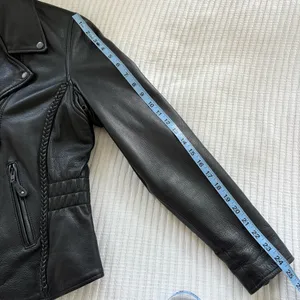 First Classics Leather Women's Black Leather Motorcycle Jacket Insulated Size L thumbnail 14