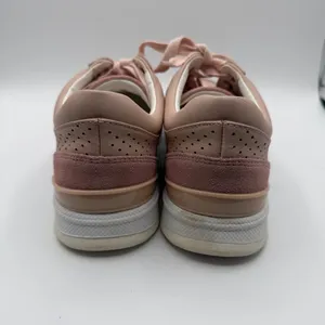 Foot Petals Pink Leather Suede Perforated Comfort Sneakers Women’s 8M thumbnail 4