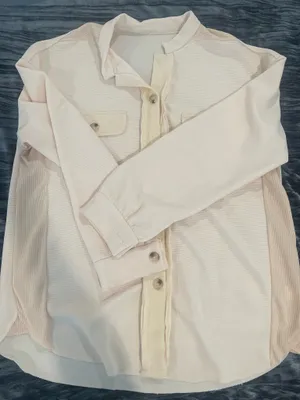 Cream Waffle Knit Button thumbnail 1