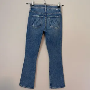 MOTHER The Insider Ankle High Rise Bootcut Distressed Jeans Bloom and Doom 24 thumbnail 8