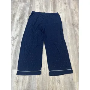 Cozy Earth Navy Blue Pink Polka Dot Bamboo Pajama Set Womens XXL Long Sleeve PJ thumbnail 6