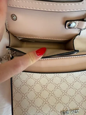 Nine West Pink and White Purse + Wallet thumbnail 6