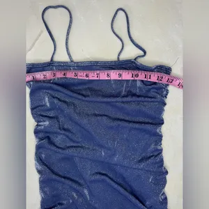 Windsor Blue Bodycon Mini Dress Spaghetti Strap thumbnail 3