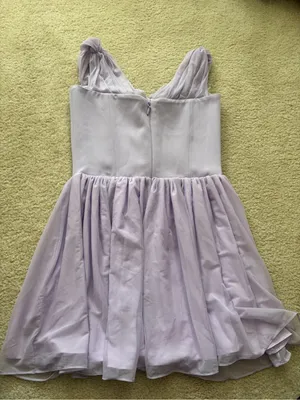 House of CB Pale Lavender Mini Dress thumbnail 4