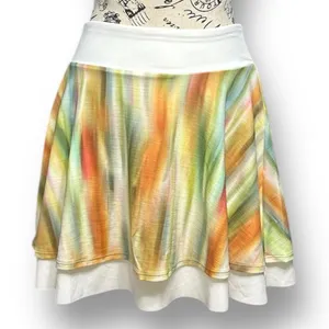 Calia S Green Cream Golf‎ Skort Mesh Double Layer Pocket Stretch Activewear NWT thumbnail 3