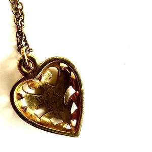Gold tone ornate heart pendant necklace thumbnail 6