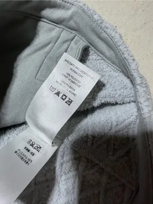 Patagonia Light Gray diamond Capra Fleece Jacket small thumbnail 7