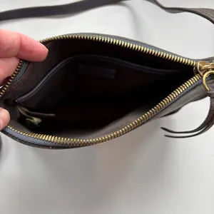 Madewell The Simple Crossbody Leather Bag Small Rectangle Purse Distressed Blue‎ thumbnail 7
