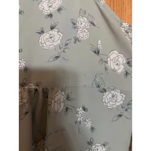Vintage 90s Kathy Ireland Green Floral Maternity Dress Boho Cottagecore L thumbnail 3
