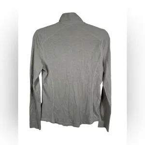 Lauren Ralph Lauren Ribbed Quarter Zip‎ Pullover Women’s Large Beige Long Sleeve thumbnail 3