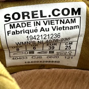 Sorel Kinetic Impact Strap Mesh Sneakers Athletic Slip On Dioxide Gold Black 8 thumbnail 6