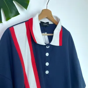 🆕 Cider Oversized Blokecore Patchy Collar Short Sleeve Polo Shirt thumbnail 9