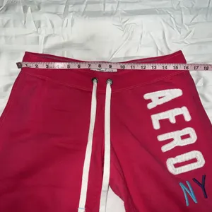 Y2K Aeropostale NY Low Rise Cropped Capri Sweatpants‎ Medium Baggy Pink Retro thumbnail 8