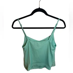 Nwt Forever 21 Aqua Beaded Y2K Cropped Camisole thumbnail 2