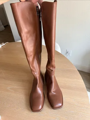 Torgeis Women's Genevieve Over The Knee Boots, Cognac, size 7.5, NWT no box thumbnail 6