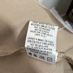 NEW Mable Embroidered Trench Coat Sz Medium Taupe and Black Neutral thumbnail 8