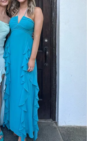 Selfie Leslie blue maxi dress thumbnail 5