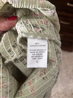 Mable Green Floral Smocked Ruffle Midi Dress large thumbnail 10