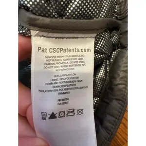 Columbia Womens TurboDown 550FP Omni-Heat Quilted Puffer Jacket Gray‎ Large thumbnail 6