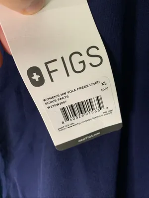 Figs Yola Freex lined scrub pants navy women's size XL NEW WITH TAGS thumbnail 4