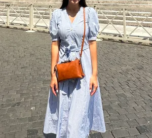 Tommy Hilfiger Dress blue and white striped thumbnail 2