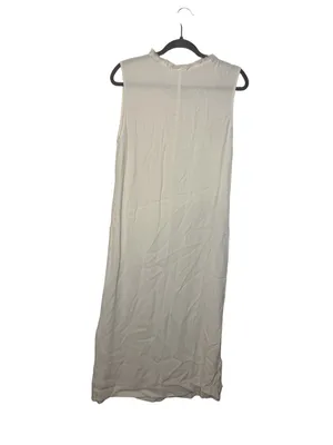 🤍 Raquel Allegra Style Gauze Pocket Midi Dress Sleeveless Raw Hem Small‎ 🤍 thumbnail 4