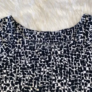 Laura Ashley Black and White Abstract Mid Sleeve Shirt thumbnail 3