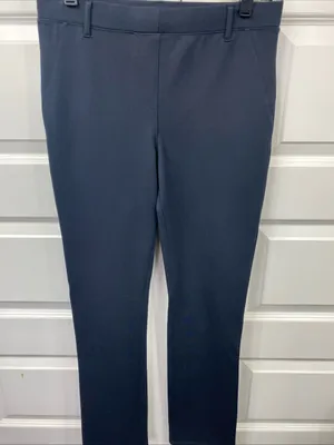 Quince Women's Black Ultra-Stretch Ponte Pant Straight Leg Career Pull On Small thumbnail 1