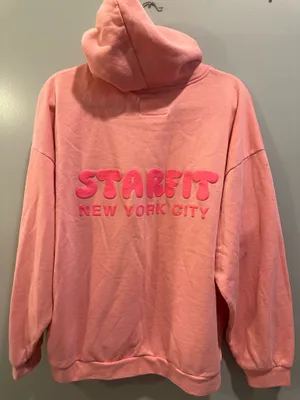 Starfit Puff Logo Hoodie Pink thumbnail 5