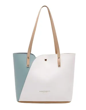 NEW Boutique White and Turquoise Shoulder Bag thumbnail 1