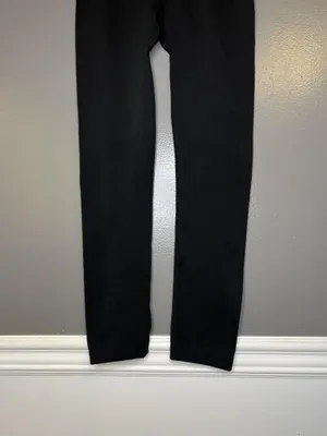 Tahari Leggings Womens L/XL Black High Rise Knit Herringbone Stretch Ankle Pants thumbnail 3