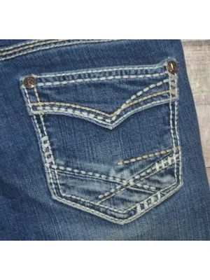Rock Roll Cowgirl Bootcut Riding Western Jeans Womens 29x34 Embroidered Denim thumbnail 7