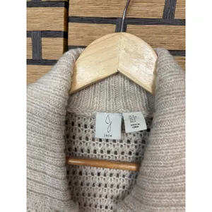 Joie Tan Zip‎ Up Sweater Size Small thumbnail 5