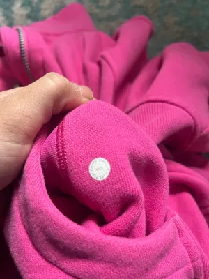 Lululemon quarter zip sonic pink scuba sweatshirt thumbnail 3