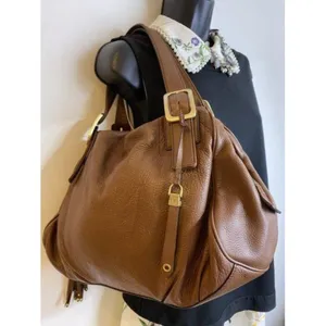 cole haan brown leather shoulder bag thumbnail 8