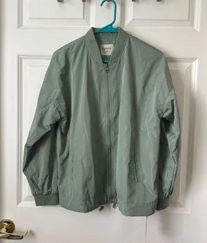 Halara Sage Zipper Fly Relaxed Casual Bomber Jacket with Pockets Size S thumbnail 1