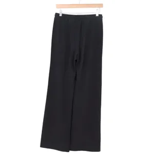 Unbranded Pants Womens M Wide Leg Lounge Black Drawstring Fleece Excellent thumbnail 2