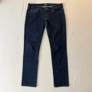 7 For All Mankind Roxanne Slim Illusion Skinny Jeans Womens 31 Dark Wash Denim thumbnail 4